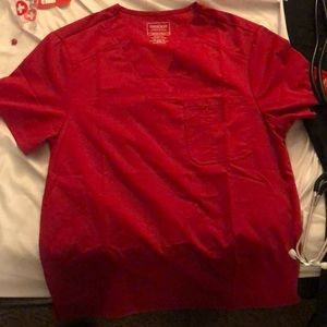 S Red Top & Small Short Black Or Red Bottom Scrubs